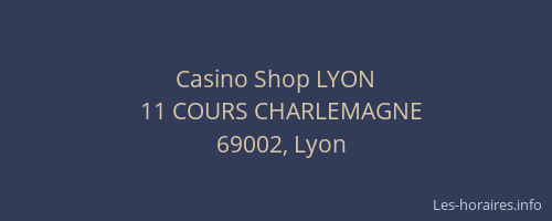 Casino Shop LYON