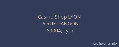 Casino Shop LYON