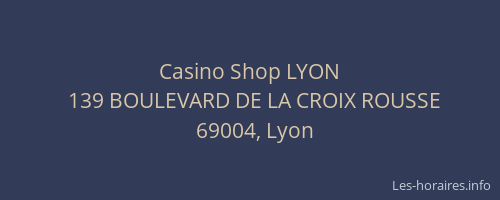 Casino Shop LYON