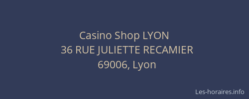 Casino Shop LYON