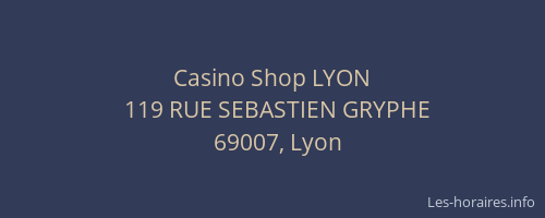 Casino Shop LYON