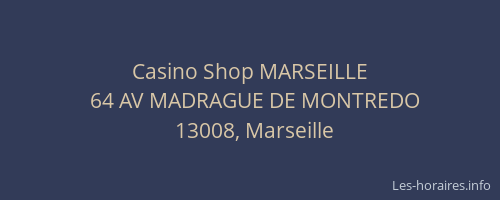 Casino Shop MARSEILLE