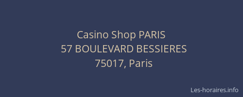 Casino Shop PARIS