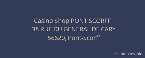 Casino Shop PONT SCORFF