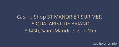 Casino Shop ST MANDRIER SUR MER