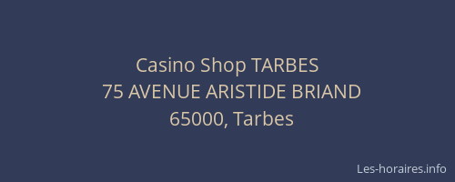 Casino Shop TARBES