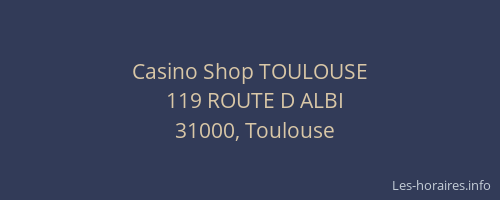 Casino Shop TOULOUSE