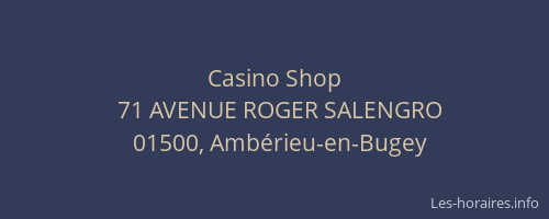 Casino Shop