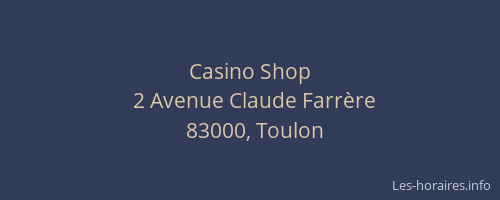 Casino Shop