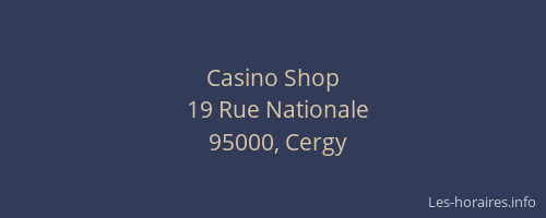 Casino Shop