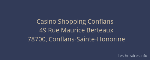Casino Shopping Conflans