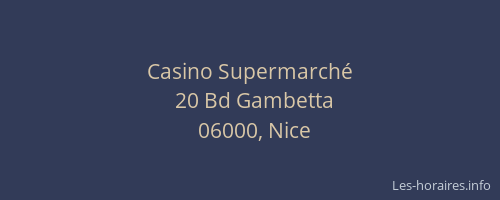 Casino Supermarché