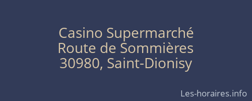 Casino Supermarché