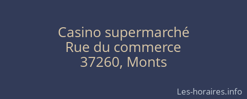 Casino supermarché
