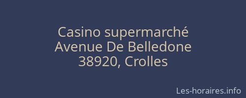 Casino supermarché