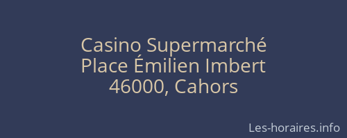 Casino Supermarché
