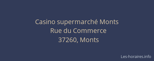 Casino supermarch&eacute; Monts