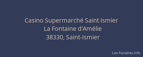 Casino Supermarché Saint Ismier