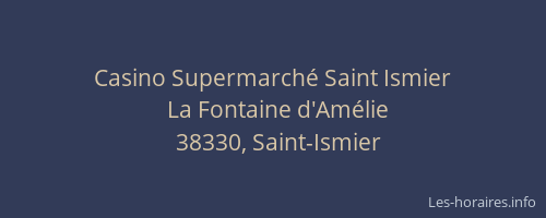 Casino Supermarch&eacute; Saint Ismier