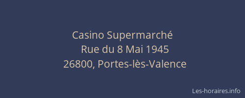 Casino Supermarch&eacute;