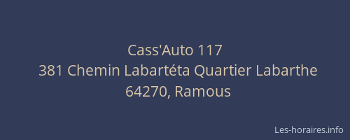 Cass'Auto 117