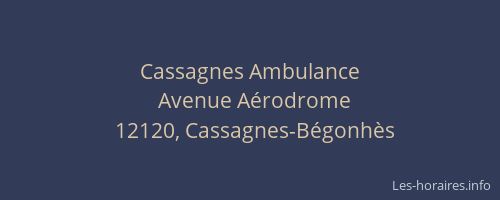 Cassagnes Ambulance