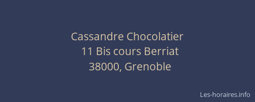 Cassandre Chocolatier