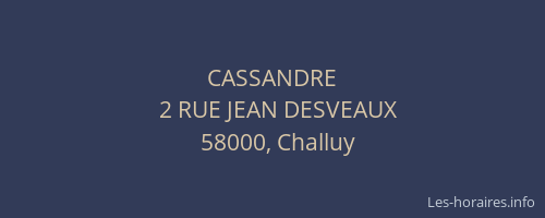 CASSANDRE