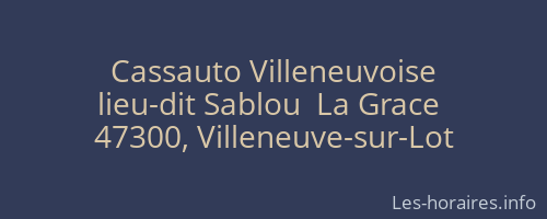 Cassauto Villeneuvoise