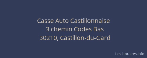Casse Auto Castillonnaise