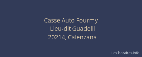 Casse Auto Fourmy