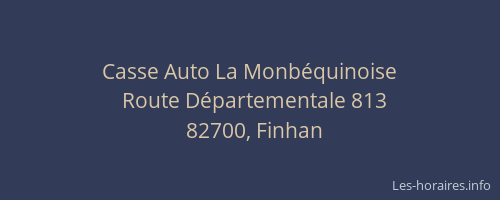 Casse Auto La Monbéquinoise