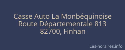 Casse Auto La Monbéquinoise