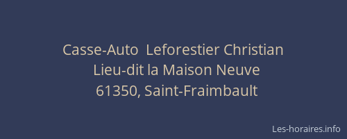 Casse-Auto  Leforestier Christian