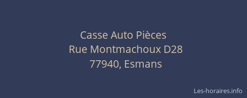 Casse Auto Pièces