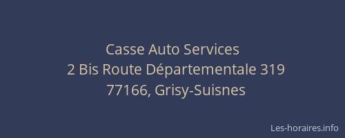 Casse Auto Services
