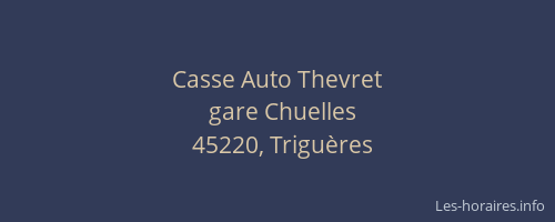 Casse Auto Thevret