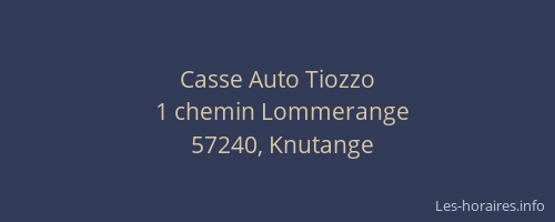 Casse Auto Tiozzo