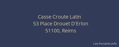 Casse Croute Latin