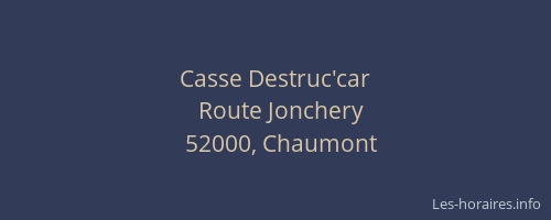 Casse Destruc'car