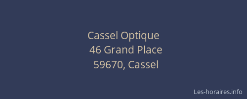Cassel Optique