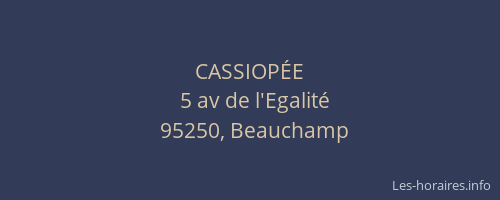 CASSIOPÉE