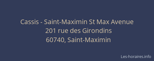 Cassis - Saint-Maximin St Max Avenue