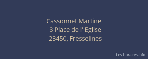 Cassonnet Martine
