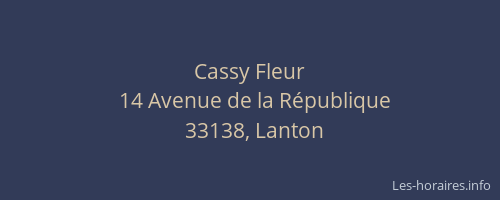 Cassy Fleur
