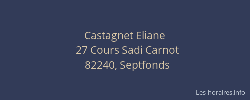 Castagnet Eliane