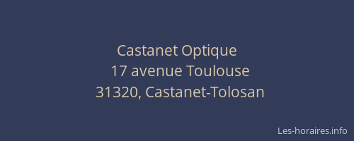 Castanet Optique