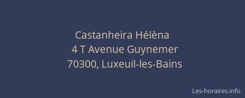 Castanheira H&eacute;l&egrave;na