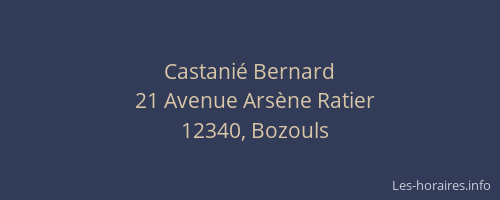 Castanié Bernard