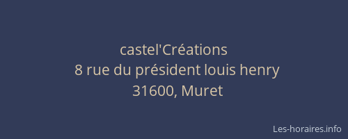 castel'Créations